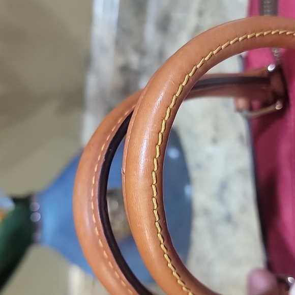 DOONEY & BOURKE  RED  NYLON SATCHEL  TOTE - Picture 5 of 12